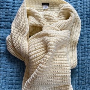 J Crew Waffle Knit Scarf used but in great condition